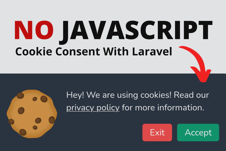 Create a Laravel Cookie Consent Banner Without Javascript