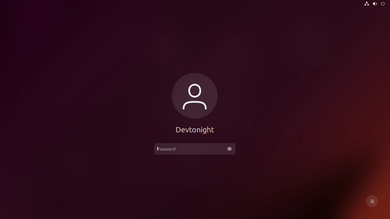 Ubuntu 23.04 Lock Screen
