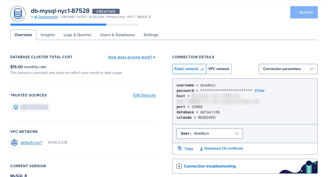 database overview