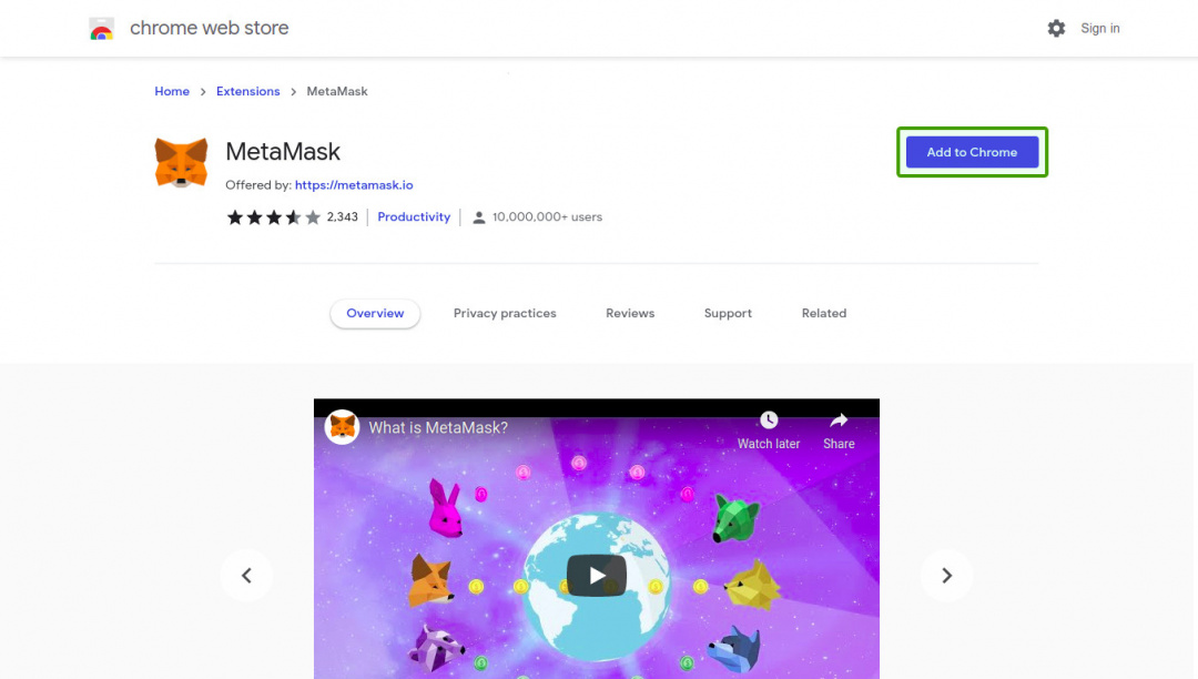 metamask add to chrome